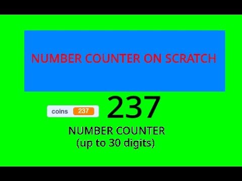 How To Make A Number Counter On Scratch - Very Easy