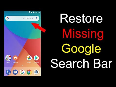 How to Get Google Search Bar Back on Android Screen | Restore the Google Search Bar // Smart Enough