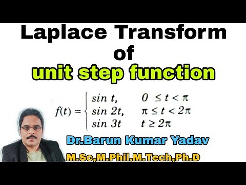 Unit Step Function | Laplace transform | part 21 l #BarunMaths