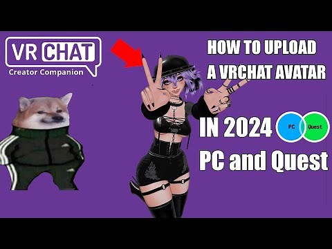 How to upload an avatar to VRChat in 2024 (Creator Companion) tutorial PC + Quest