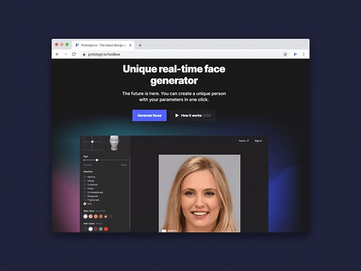 Face Generator - Prototypr | Prototyping