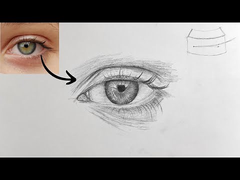 Master Eye Drawing Step by Step – Full 3D Form, Eyelids, and Realistic Shading