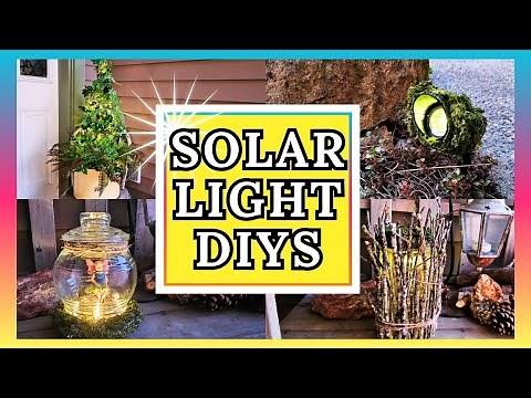 AMAZING Solar Light DIY Ideas For a Magical Outdoor Garden