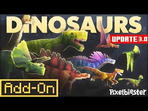 Dinosaurs Add-On — Turn Minecraft Into a Prehistoric Survival Adventure 🦖🔥 (Bedrock)