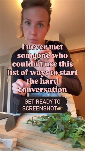 Hard conversations don’t have to be awkward, scary, or a full-on fight. Sometimes you just need a line to get the words out — calm, clear, certain. Want the full guide to starting the hard conversations with confidence? DM or comment ME to grab your free copy: ‘How to Start the Hard Conversation.’ #hardconversations #awkawardmoments #stopbitingyourtongue #justsayit #relationshipadvice #communication #communicationskills | Meg Lamm | Facebook