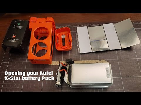 Autel X-Star Opening the battery case