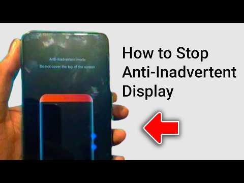 How to Stop Anti‑Inadvertent Display on Android Lock Screen