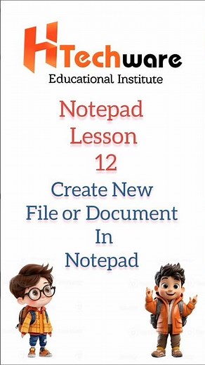 Create new file in notepad | how to create a new file in windows notepad | #shorts #tech