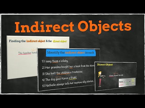 Indirect Objects (& Direct Objects) | EasyTeaching