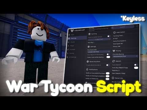 *NEW* War Tycoon Script NO KEY ( 2026 ) - Auto Farm Cash, Kill All & Aimbot!
