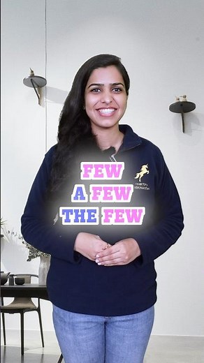 How to use ‘Few’, ‘A few’ and ‘The few’ | English Grammar #shorts