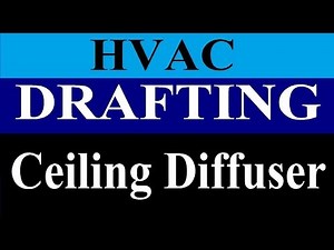 Ceiling Diffuser sizing | ceiling Diffuser Drafting in Hindi | Class- 06