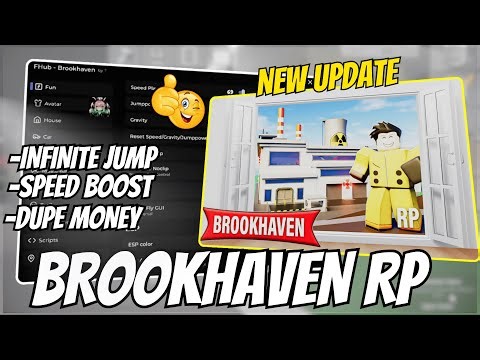 🌆 Brookhaven RP Roblox Script 2025 – Infinite Jump, Speed Boost & Money Dupe Features (Pastebin)
