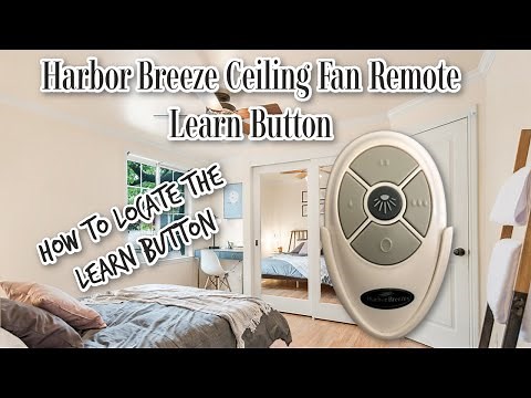 Harbor Breeze Ceiling Fan Remote Learn Button - How To Locate
