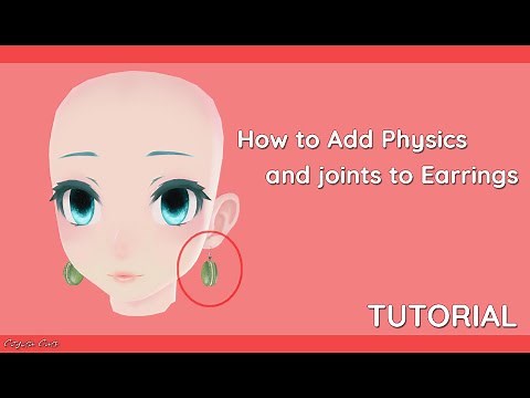 ⚙️MMD Tutorial - How to add physics and joints to earrings.