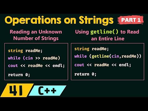 Operations on Strings (Part 1)