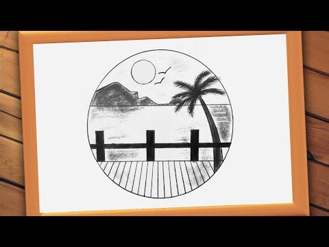 Pencil drawing in circle step by step | Circle drawing for beginners
