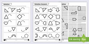 Rotation Differentiated Worksheets