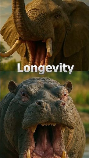 Hippopotamus vs Elephant 🦛🐘 | The Ultimate Showdown!