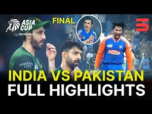 Final Match Highlights | India vs Pakistan | Match 19 | DP World Asia Cup 2025 Final | ZF1K