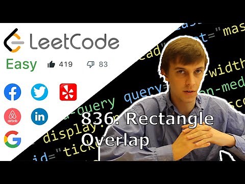 LeetCode 836. Rectangle Overlap Solution Explained - Java