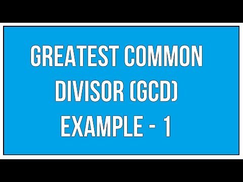 Greatest Common Divisor (GCD) Example - 1 / Highest Common Factor (HCF) - Maths Arithmetic