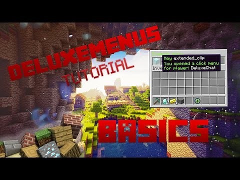 [Spigot] DeluxeMenus: The Basics