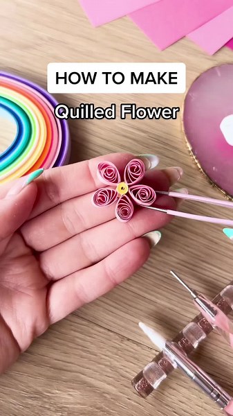 Quill a paper flower with me!🌸 Follow this simple tutorial to learn how to make your own quilled flower!🥰 Or join @TillyViktor and I for workshops @thecraftshows, Birmingham in June!🤗 Use code PRETTYINPAPER40 for a discount on craft show tickets!🥳 Now stay tuned for Part 2 to see me take these quilled flowers to the next craft level! 👀😉 All quilling tools & papers by the lovely @TillyViktor!💖 Don't forget to double tap if you enjoyed it!🥰 Crafting love, B🌸 #crafting #DIY #handmade #crea