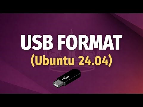 How to Format a USB drive in Ubuntu 24.04