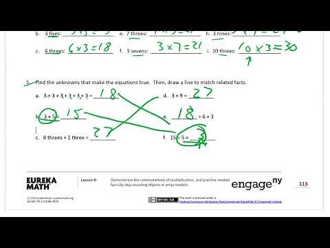 lesson 8 homework module 1 grade 3