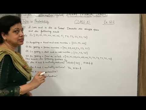 Random Experiment | Ex-12.2 | Probability | Class- 11 | Applied Maths