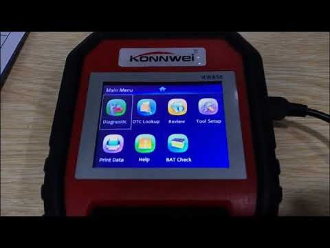 How to Update OBD II Codes Scanner KW850 ? Firmware V1.2, Print diagnostic report via USB