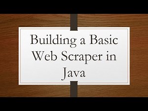 Building a Basic Web Scraper in Java