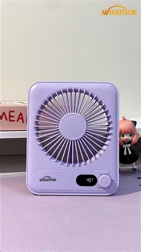 This compact desk fan has variable winds—small enough for tight desks, strong enough for summer 🔥