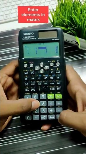Transpose of a matrix using calculator | Casio 991ES | #Shorts