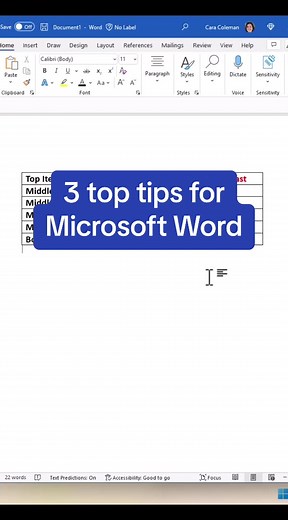 Top Tips for Microsoft Word: Table Manipulation, PDF Conversion & Dictation
