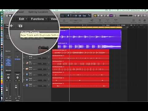 Logic Pro X - Video Tutorial 06 - Cycle Record (Loop Record), Duplicate Tracks