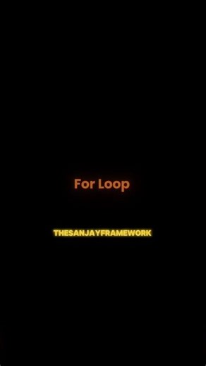 Loops 😵‍💫 | Every Beginner’s Biggest Problem in Programming #thesanjayframework #coding
