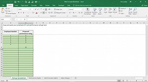 Annual Merit Increase Matrix - Excel Template for Compensation - Time Saving Templates