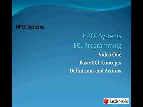HPCC Systems ECL Concepts Part 1