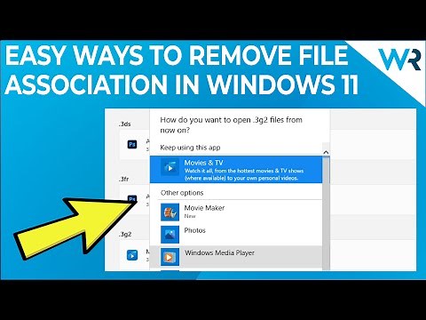 How to remove file association in Windows 11