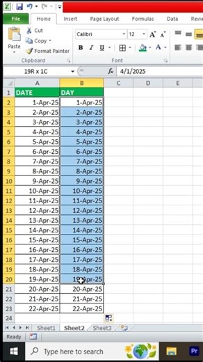 How to convert date to day in Excel Excel Best 👌 Tips | Date Convert Day Shortcut in Excel #shorts