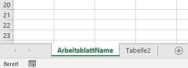 VBA Name eines Arbeitsblattes auslesen und umbenennen