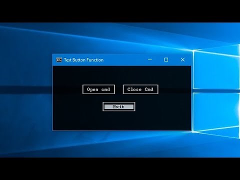 Batch / Cmd clickable button | Cmd menu