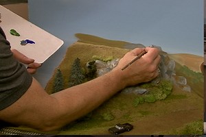 Painting Model Railroad Backdrops: Blending Scenery