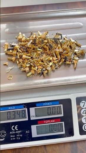 Gold Recovery from Server Gold Plated Pins #imangoldrecovery #goldextraction #experiment