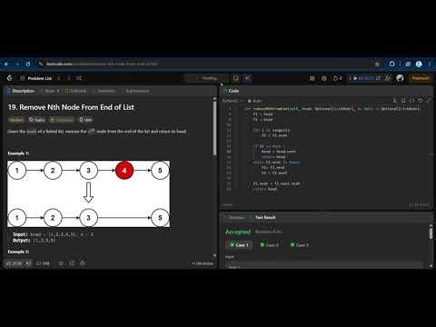 19 Remove Nth Node From End of List