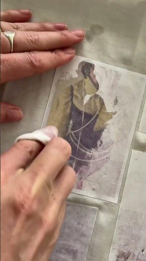 Photo transfer to fabric using modge podge. Super easy diy project ✨