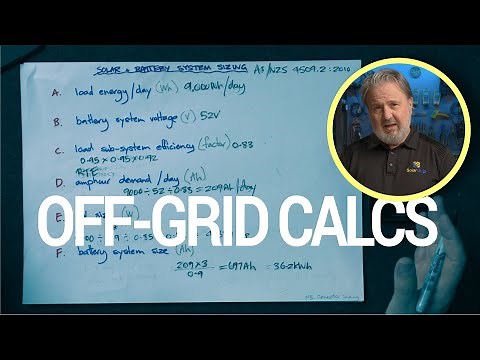 Sizing a Solar Panel and Battery System for Off-Grid