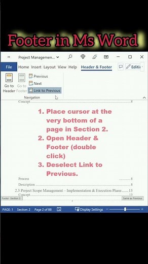 MS Word Footer | TheGkTeck | Footer In Ms Word | #footer